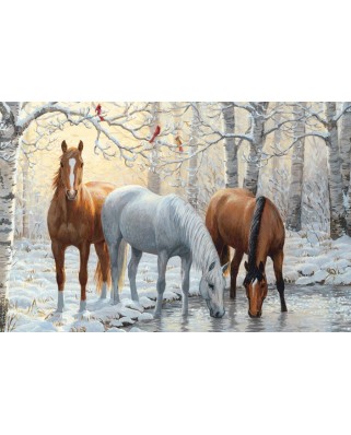 Puzzle Cobble Hill - Persis Clayton Weirs: Horse Trio, 60 piese XXL (44479)