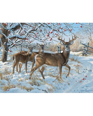 Puzzle Cobble Hill - Persis Clayton Weirs: Winter Deer, 500 piese XXL (56118)