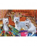 Puzzle Cobble Hill - Quilted Westies, 1000 piese (44353)