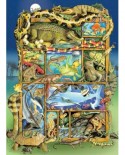 Puzzle Cobble Hill - Reptiles and Amphibians, 350 piese XXL (64932)