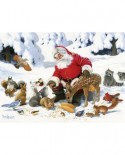 Puzzle Cobble Hill - Santa Claus and Friends, 350 piese XXL (58299)