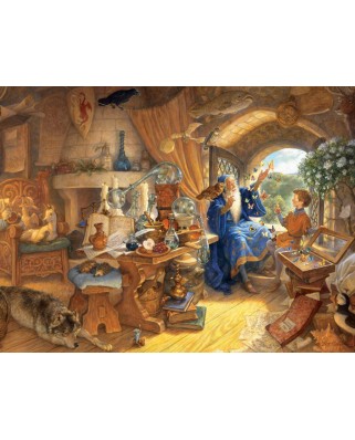 Puzzle Cobble Hill - Scott Gustafson: Merlin and Arthur, 400 piese (44449)