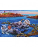 Puzzle Cobble Hill - Sea Otter Family, 350 piese XXL (64931)