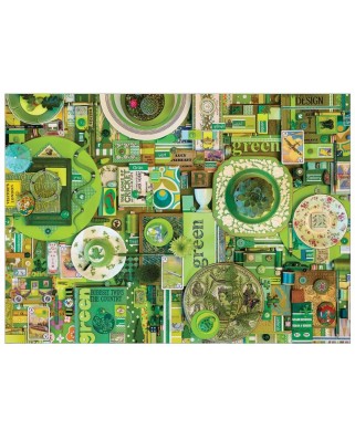 Puzzle Cobble Hill - Shelley Davies: Green, 1000 piese (58279)