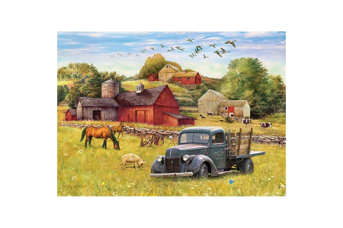 Puzzle Cobble Hill - Summer Afternoon on the Farm, 1000 piese (64949)