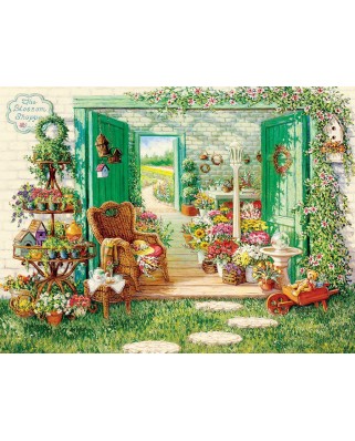 Puzzle Cobble Hill - The Blossom Shoppe, 500 piese XXL (48121)
