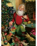 Puzzle Cobble Hill - Tom Newsom: Santa's Cats and Dogs, 500 piese XXL (44395)