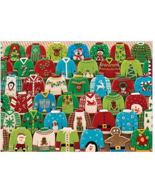 Puzzle Cobble Hill - Ugly Xmas Sweaters, 1000 piese (58272)