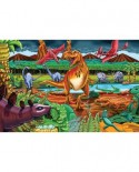 Puzzle de podea Cobble Hill - Dinosaur Volcano, 36 piese XXL (44464)