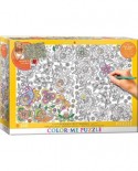 Puzzle de colorat Eurographics - Hidden Butterflies, 300 piese XXL (6033-0883)