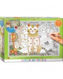 Puzzle de colorat Eurographics - Magical Cat, 500 piese XXL (6055-0888)
