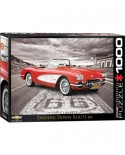 Puzzle Eurographics - 1959 Corvette Driving Down Route 66, 1000 piese (6000-0665)