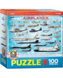 Puzzle Eurographics - Airplanes, 100 piese (6100-0086)