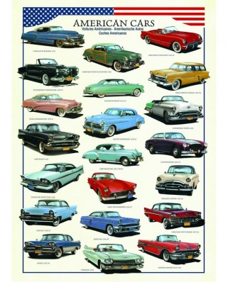 Puzzle Eurographics - Ameican cars, 1000 piese (6000-3870)