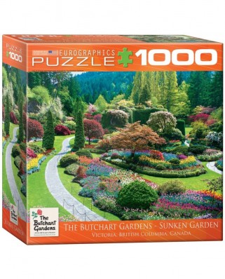 Puzzle Eurographics - Butchart Gardens, Sunken, 1000 piese (8000-0700)