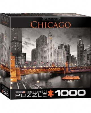 Puzzle Eurographics - Chicago - Michigan Avenue, 1000 piese (8000-0658)