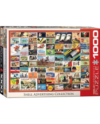 Puzzle Eurographics - Collage - Shell Advertising Collection, 1000 piese (6000-0804)