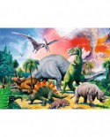 Puzzle Ravensburger - Printre Dinozauri, 100 piese (10957)