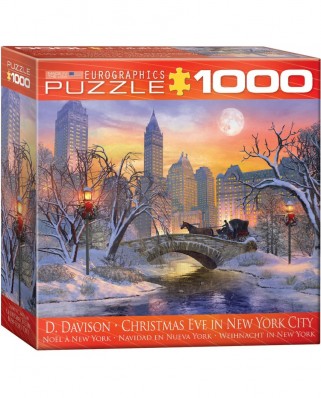 Puzzle Eurographics - Dominic Davison: Christmas Eve in New York City, 1000 piese (8000-0915)