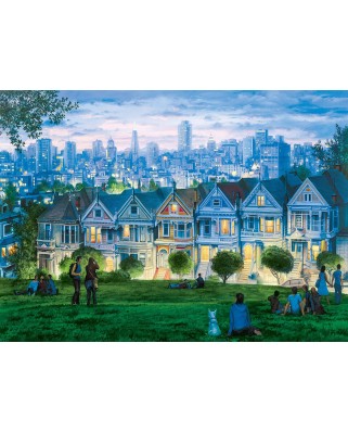 Puzzle Eurographics - Eugeny Lushpin: San Francisco, The Seven Sisters, 1000 piese (6000-0958)
