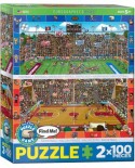 Puzzle Eurographics - Find Me - Basketball & Football, 2x100 piese (8902-0621)