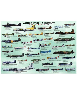 Puzzle Eurographics - Flugzeuge aus dem Zweiten Weltkrieg, 1000 piese (8000-0075)