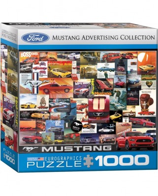 Puzzle Eurographics - Ford Mustang Advertising Collection, 1000 piese (8000-0748)