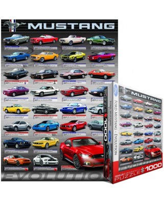 Puzzle Eurographics - Ford Mustang Evolution 50th Anniversary, 1000 piese (6000-0698)