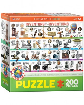 Puzzle Eurographics - Great Inventions, 200 piese (6200-0724)