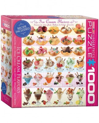 Puzzle Eurographics - Ice Cream Flavours, 1000 piese (8000-0590)