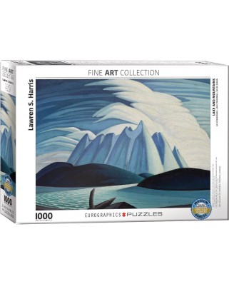 Puzzle Eurographics - Lake and Mountains by Lawren Harris, 1000 piese (6000-0924)