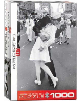 Puzzle Eurographics - LIFE Magazine - Times Square - Kissing on V-J Day, 1000 piese (6000-0820)