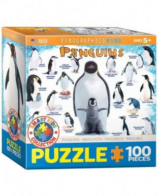 Puzzle Eurographics - Penguins, 100 piese (8100-0044)