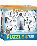 Puzzle Eurographics - Penguins, 100 piese (6100-0044)