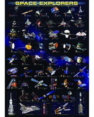 Puzzle Eurographics - Raumsonden NASA, 1000 piese (6000-2001)