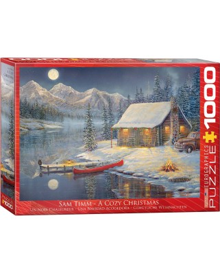 Puzzle Eurographics - Sam Timm: A Cozy Christmas, 1000 piese (6000-0608)