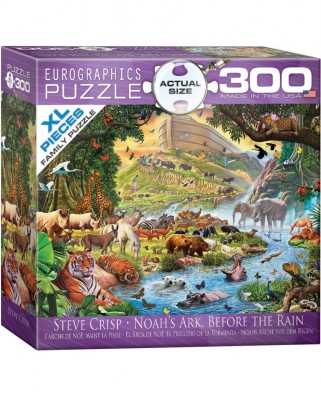Puzzle Eurographics - Steve Crisp: Noah's Ark Before the Rain, 300 piese XXL (8300-0980)
