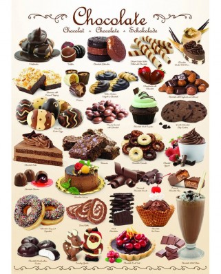 Puzzle Eurographics - Sweet Line - Chocolate, 1000 piese (6000-XXX0411)