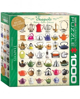 Puzzle Eurographics - Teapots Collage, 1000 piese (8000-0599)