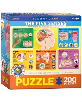 Puzzle Eurographics - The Five Senses, 200 piese (6200-0305)