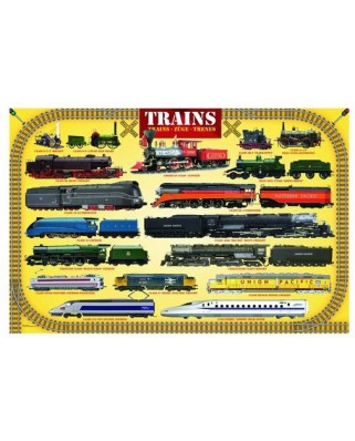 Puzzle Eurographics - Trains, 100 piese mini (8104-0090)