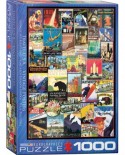 Puzzle Eurographics - Travel USA Vintage Posters, 1000 piese (6000-0754)