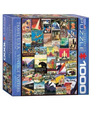Puzzle Eurographics - Travel USA Vintage, 1000 piese (8000-0754)