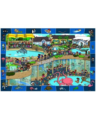 Puzzle Eurographics - Verrucktes Aquarium, 100 piese (6100-0543)
