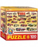 Puzzle Eurographics - Vintage Fire Trucks, 100 piese (8100-0239)