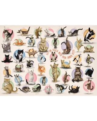 Puzzle Eurographics - Yoga Kittens, 300 piese XXL (8300-0991)