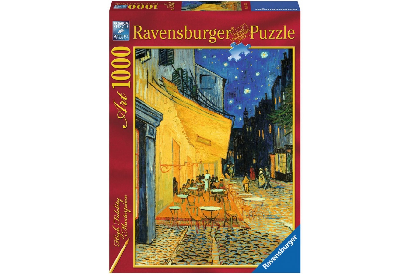 Puzzle Ravensburger - Vincent Van Gogh, Cafe At Night, 1000 piese (15373)