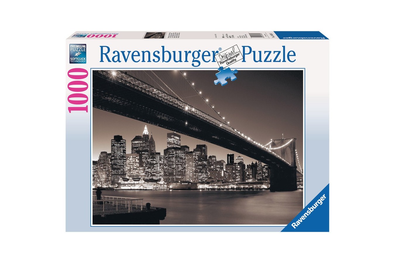 Puzzle Ravensburger - Podul Manhattan & Brooklyn, 1000 piese (15835)