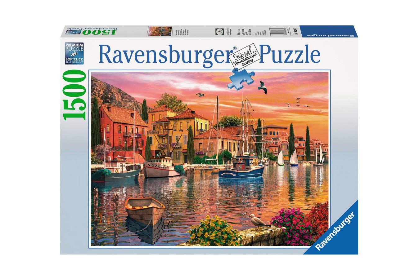 Puzzle Ravensburger - Dominic Davison: Port Mediteranean, 1500 piese (16280)