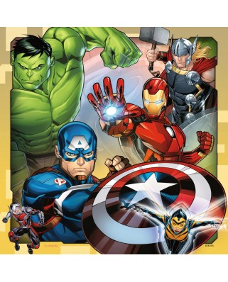 Puzzle Ravensburger - Marvel Avengers, 3x49 piese (08040)